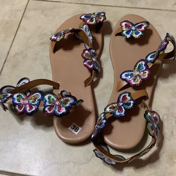 Sandals Open Toe Sandal Flats Shoes for Women - Picture 4 of 6